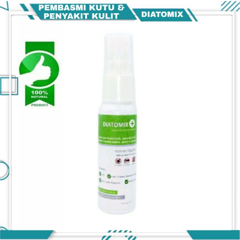 Diatomix SPRAY 20mL Pembasmi Kutu, Penyakit Kulit Bakteri, Jamur dan Parasit Hewan Original