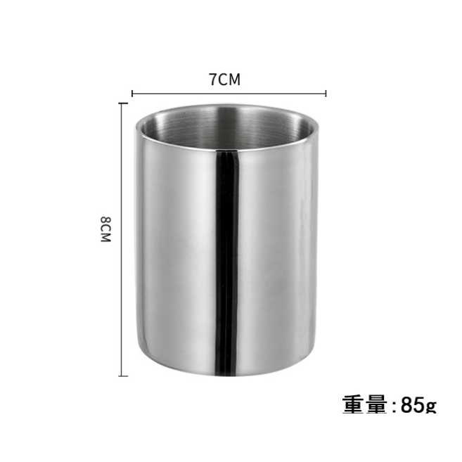 TD-DA Mugumu Gelas Cangkir Minum Kopi Teh Stainless Steel 192ml - MG031