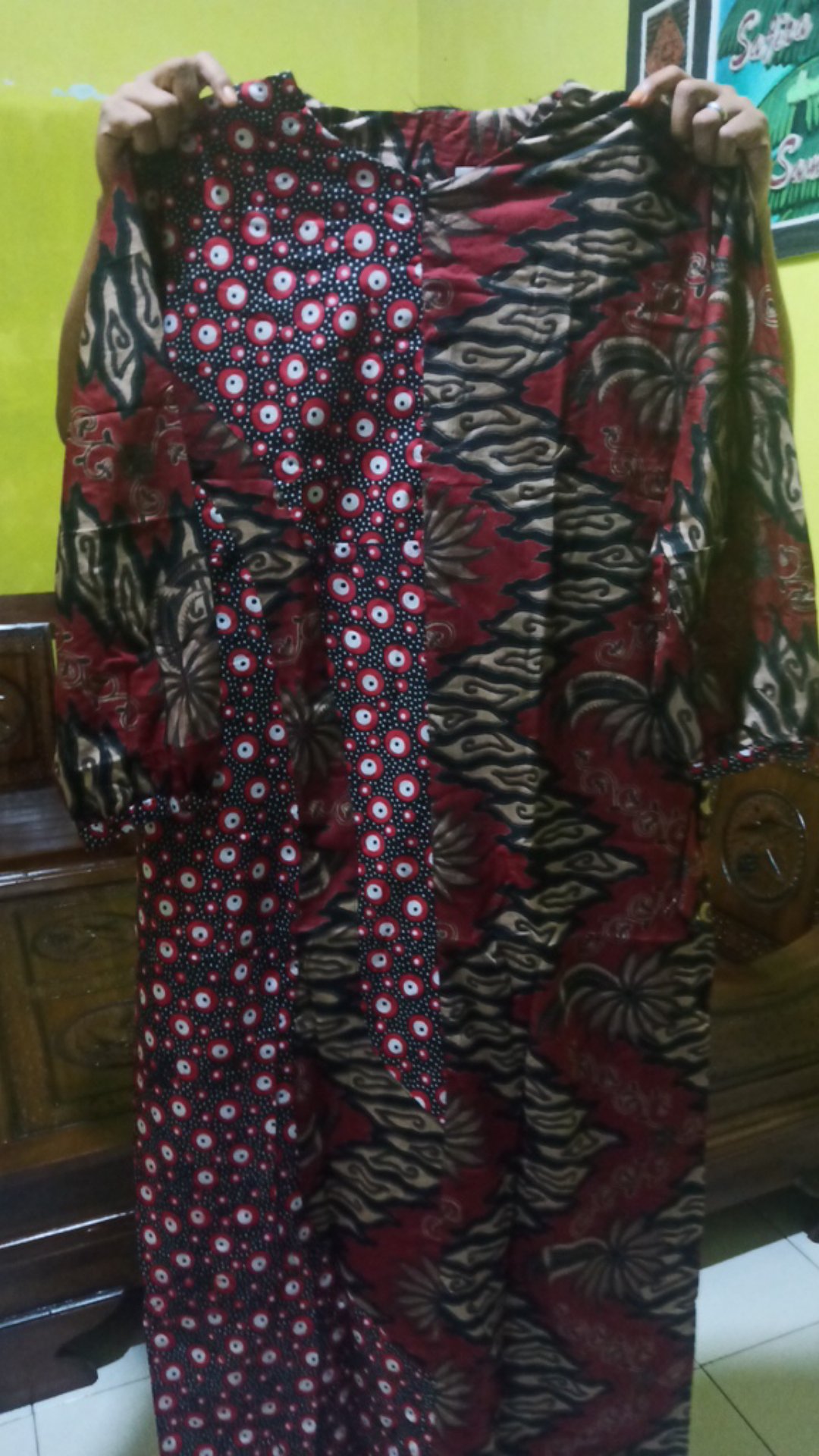 Gamis Batik Katun Halus, Batik Pekalongan, Seragam Batik