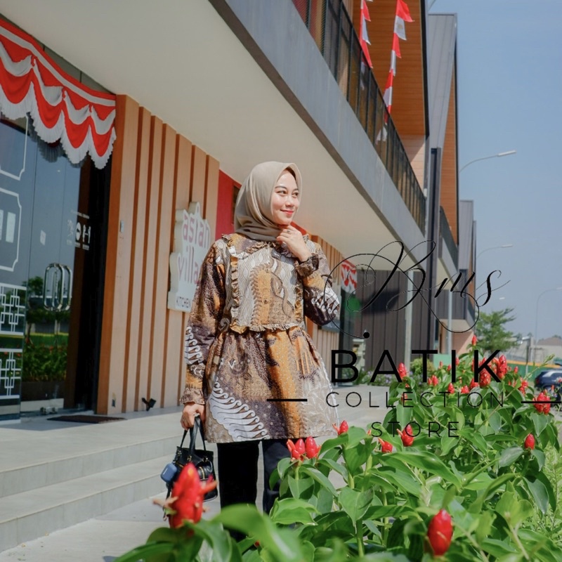 BATIK WANITA / BATIK WANITA LENGAN PANJANG / BATIK WANITA KERJA / KEMEJA WANITA BATIK