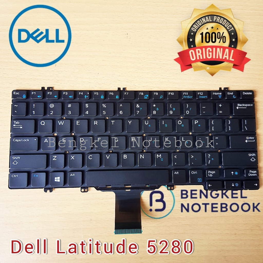 Keyboard Dell Latitude 5280 5288 5289 5290 7280 7289 7290 7390 lebih panjang