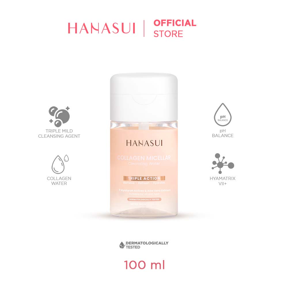 ✨ AKU MURAH ✨ Hanasui Collagen Micellar Cleansing Water 100ml BPOM