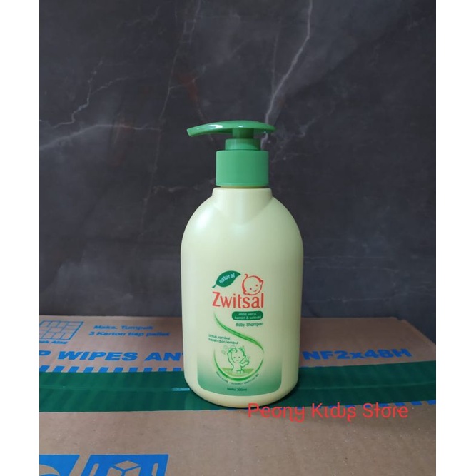 Zwitsal natural Baby SHAMPOO AVKS PUMP 300ml Aloe Vera kemiri seledri / Shampo Botol bayi Switzal 300 ml