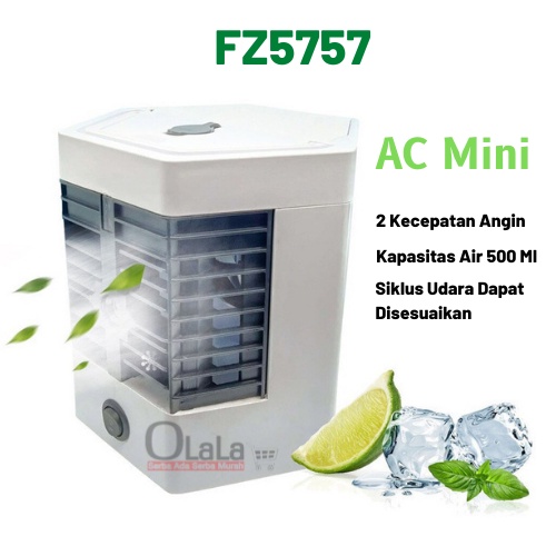 AIR COOLER AC MINI PORTABLE WITH FAN STERILLISASI UV FZ-5757