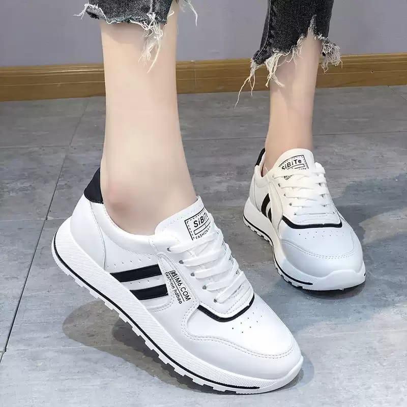 Dts sneakers wanita dua garis Dl04