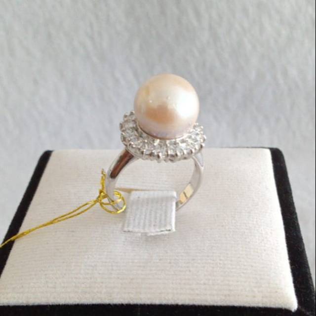 Cincin Mutiara Air Laut Silver