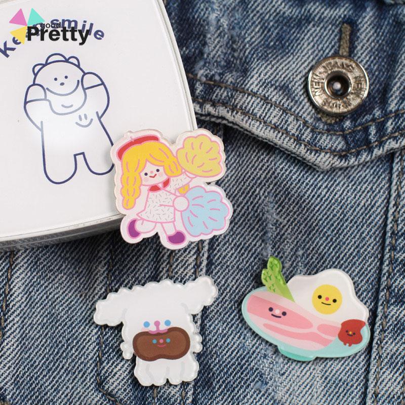 Bros Akrilik/brooch cute/Bros Pin/bros dagu/bros Lucu Korea style Kartun Aksesoris import - PD