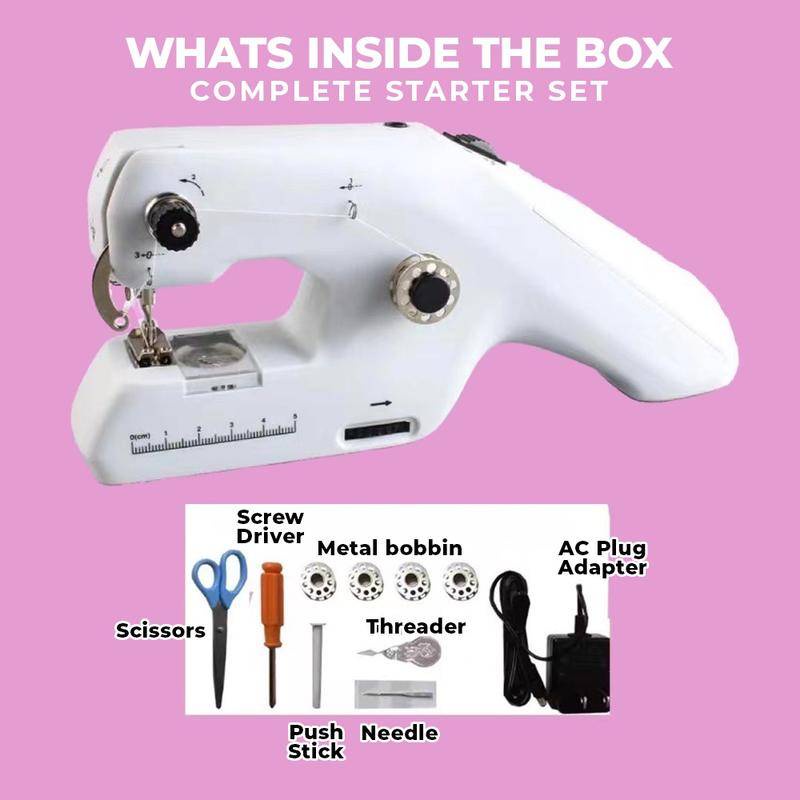 Mesin Jahit Genggam Mini Mesin Jahit Handy Stitch Mini Portable Handheld Sewing Machine/Mesin Jahit Tangan - HH6P