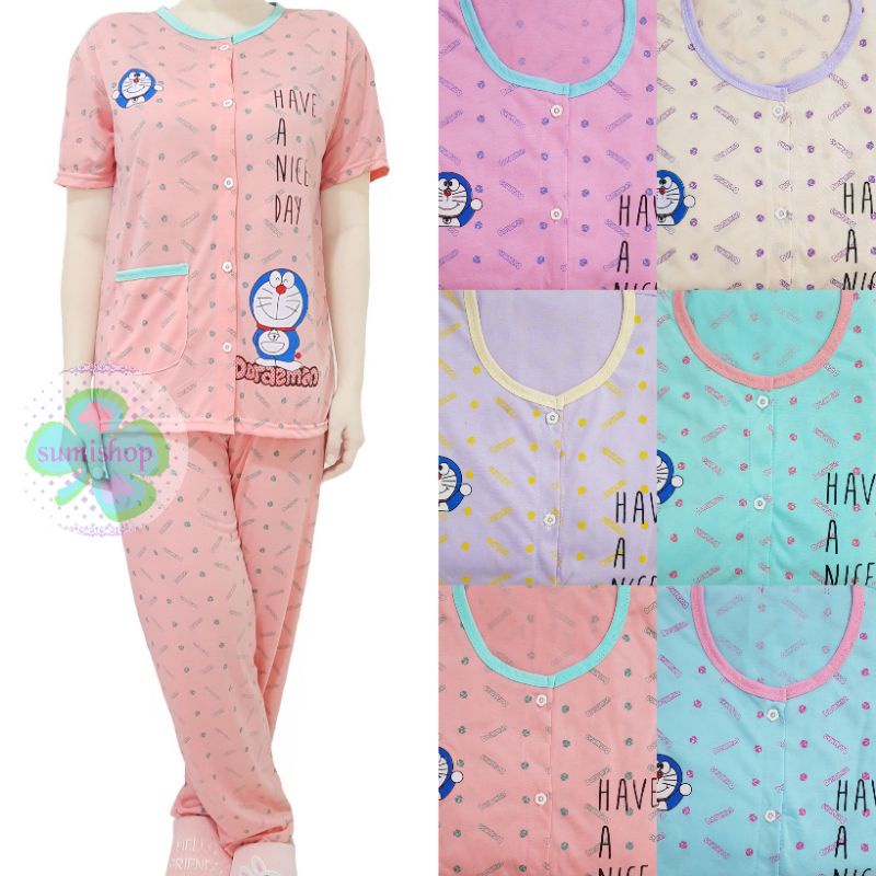 Piyama CP Kaos Dewasa (Kancing 5)-1