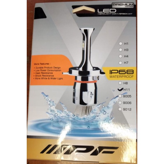 Lampu Led IPF H11 ORI FULL COOPER/ FULL STAINLESS