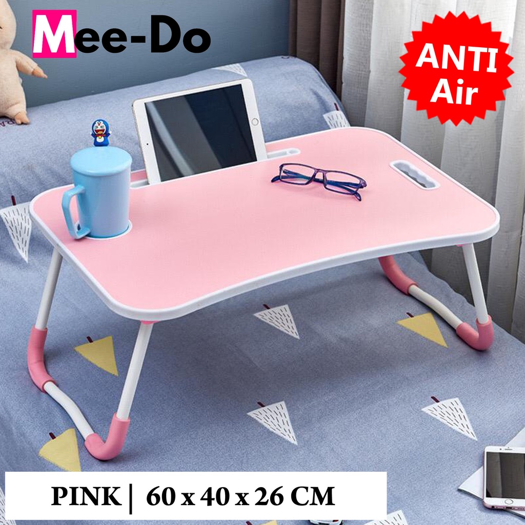 MEE DO Meja Lipat Laptop Belajar Anak Serbaguna Folding Table-MBL01 - Pink
