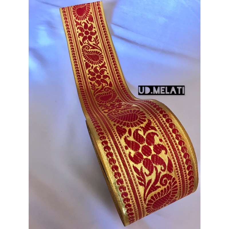 SABUK TEPI SONGKET INDIA LEBAR 10cm