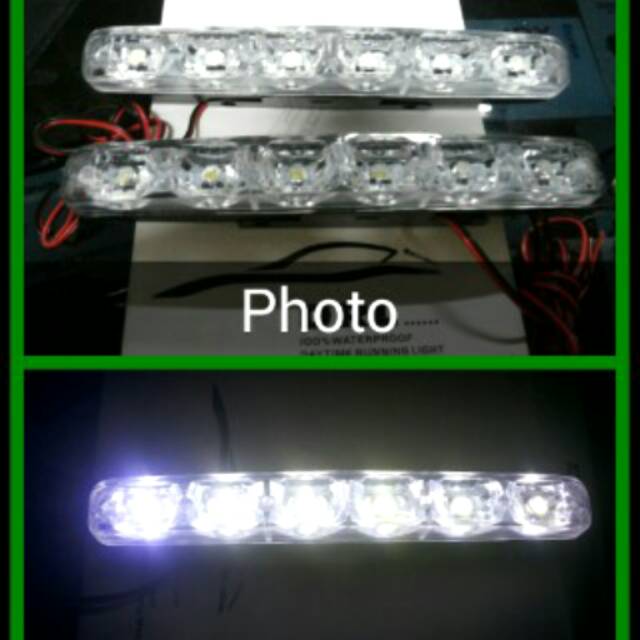 Lampu led DRL 6 mata