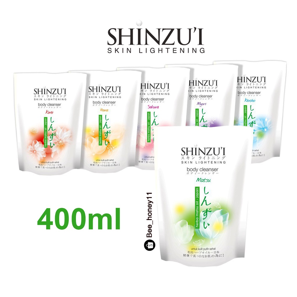 Shinzui Skin Lightening Body Cleanser Reffil 420Ml