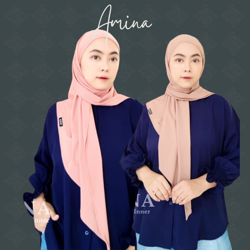 HIJAB INSTAN AMINA KERUDUNG SEGI EMPAT INNER (by khadijah)
