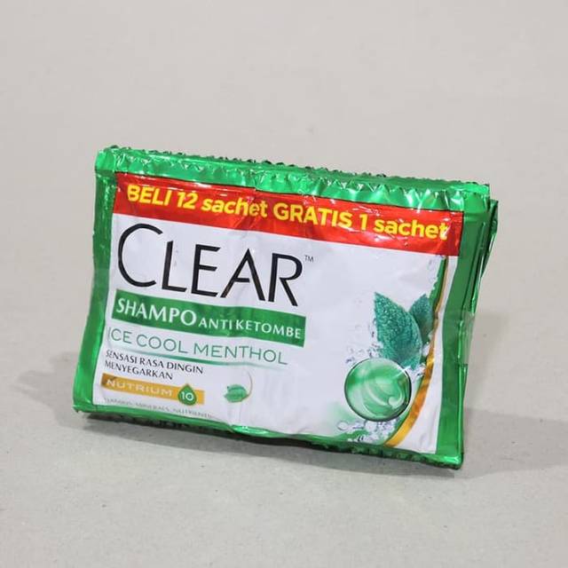 Clear menthol sachet