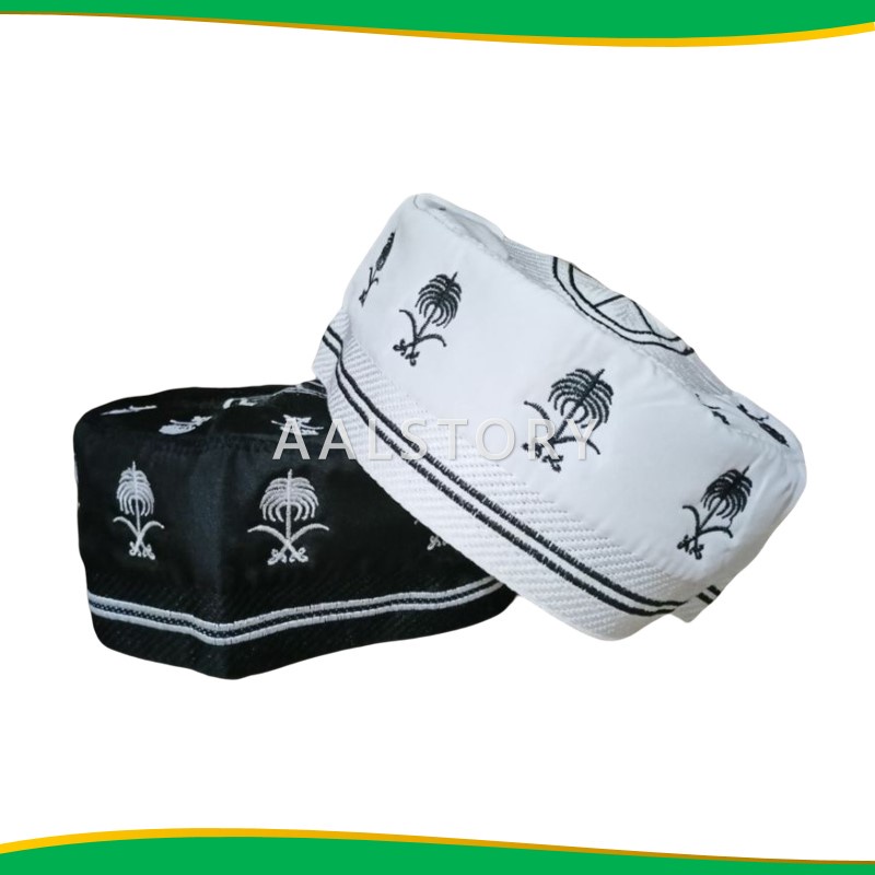 Peci Madinah motif Pedang Kurma kopiah santri kopyah pria dewasa ramaja anak laki laki