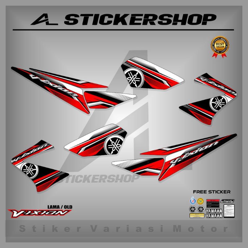 STRIPING VIXION LAMA / OLD / STIKER VIXION LAMA / STIKER VIXION VARIASI