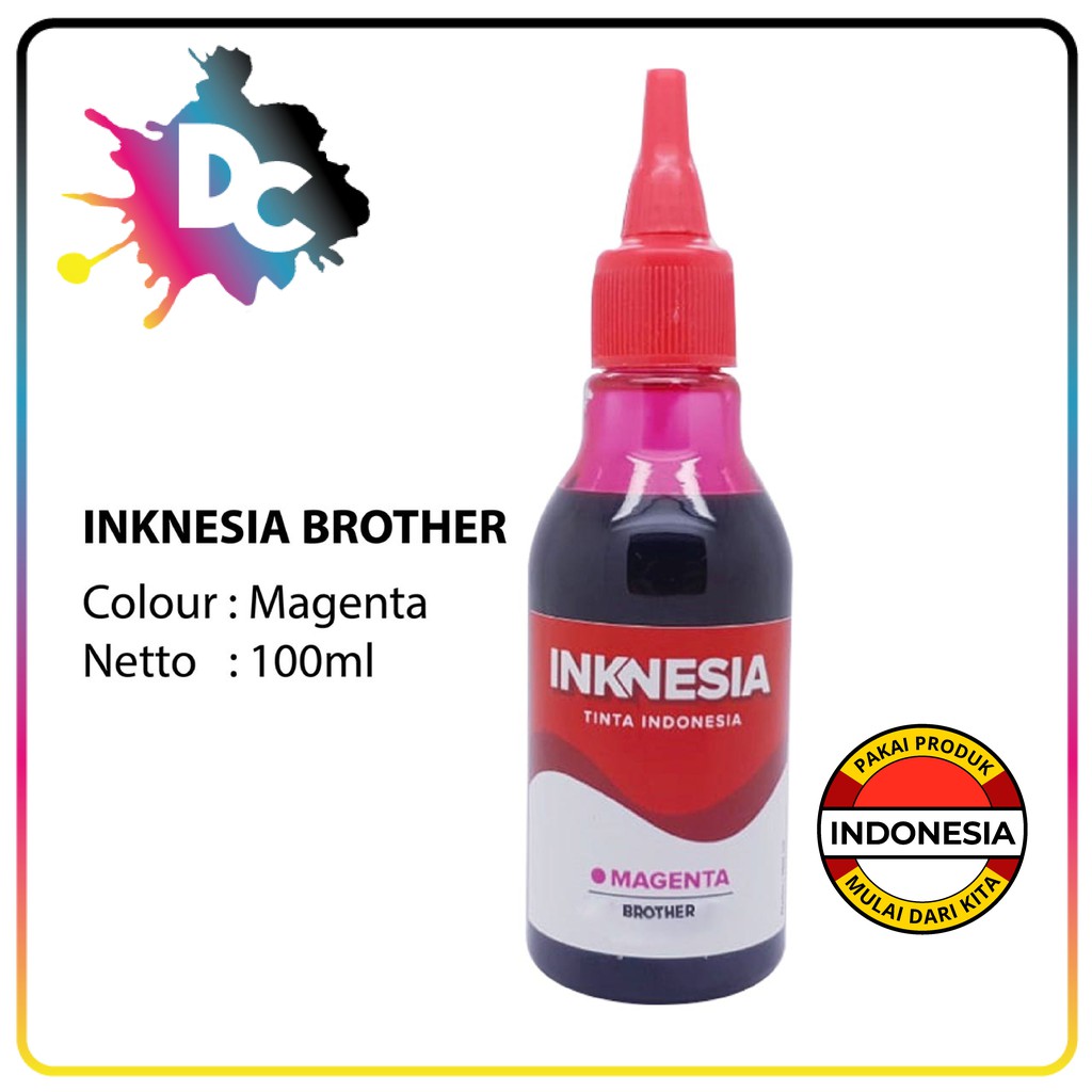 Tinta Refill Inknesia Isi Ulang Botol Infus J100 LC38 LC39 / BT6000/BT5000 100ml