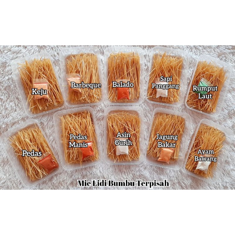 {PROMO COD} Mie Lidi 12Rasa BOX 500ML 100gr Free BUBLE