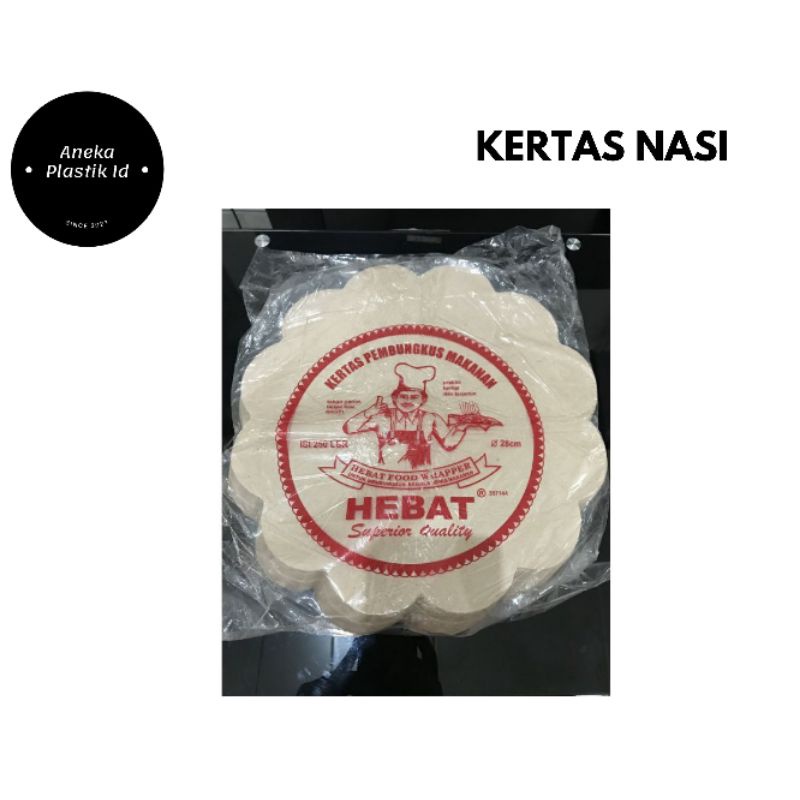 

Kertas Nasi Bunga Bulat isi 250 Lembar 28X28
