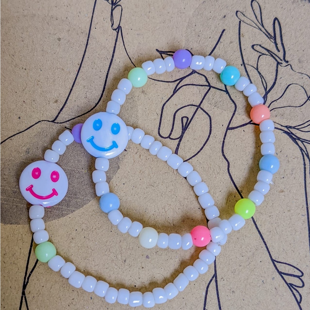 Gelang Mutiara Manik Warna Warni Smile Series Nyamannya