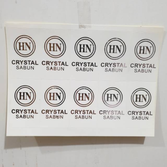 

Stiker sabun hn crystal isi 10