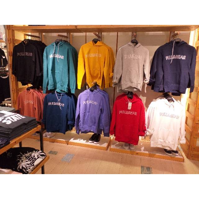 HOODIE JAKET Sweater Pria Logo Pull and Bear PULL&BEAR ORIGINAL TERMURAH Shopee Indonesia
