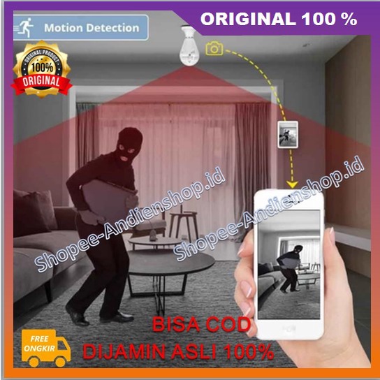 Lampu Cctv Cctv 360 Bohlam Fitur Canggih Untuk Keamanan Dan Kenyaman Dirumah 100% ASLI
