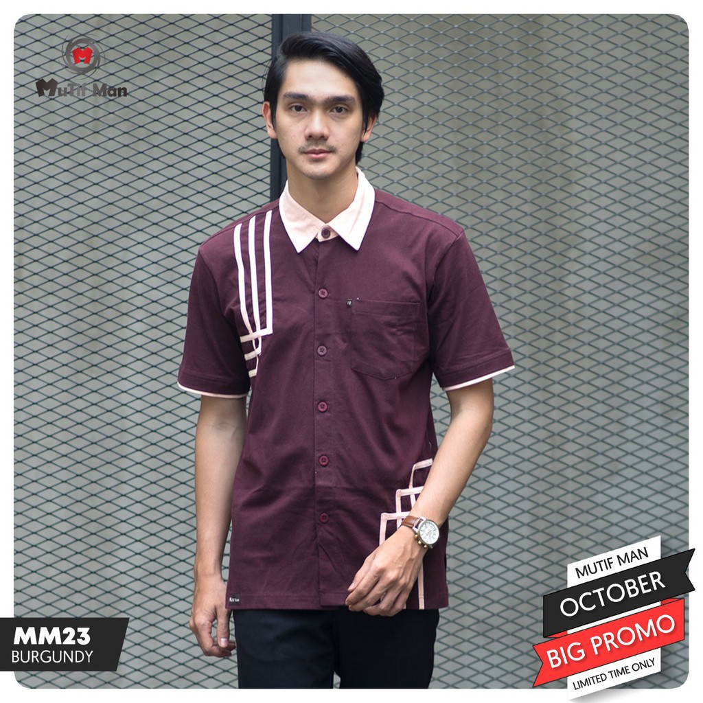 BAJU KOKO KAOS MUTIF MAN MM 23 || Ori Mutif Damoza Upmore