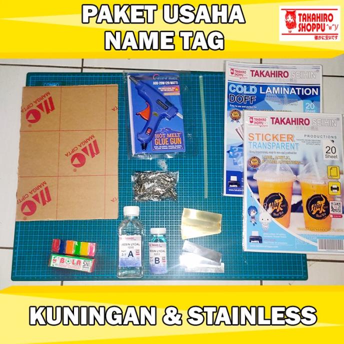 

[[COD]] PAKET USAHA NAME TAG KUNINGAN & STAINLESS SALE Kode 1219