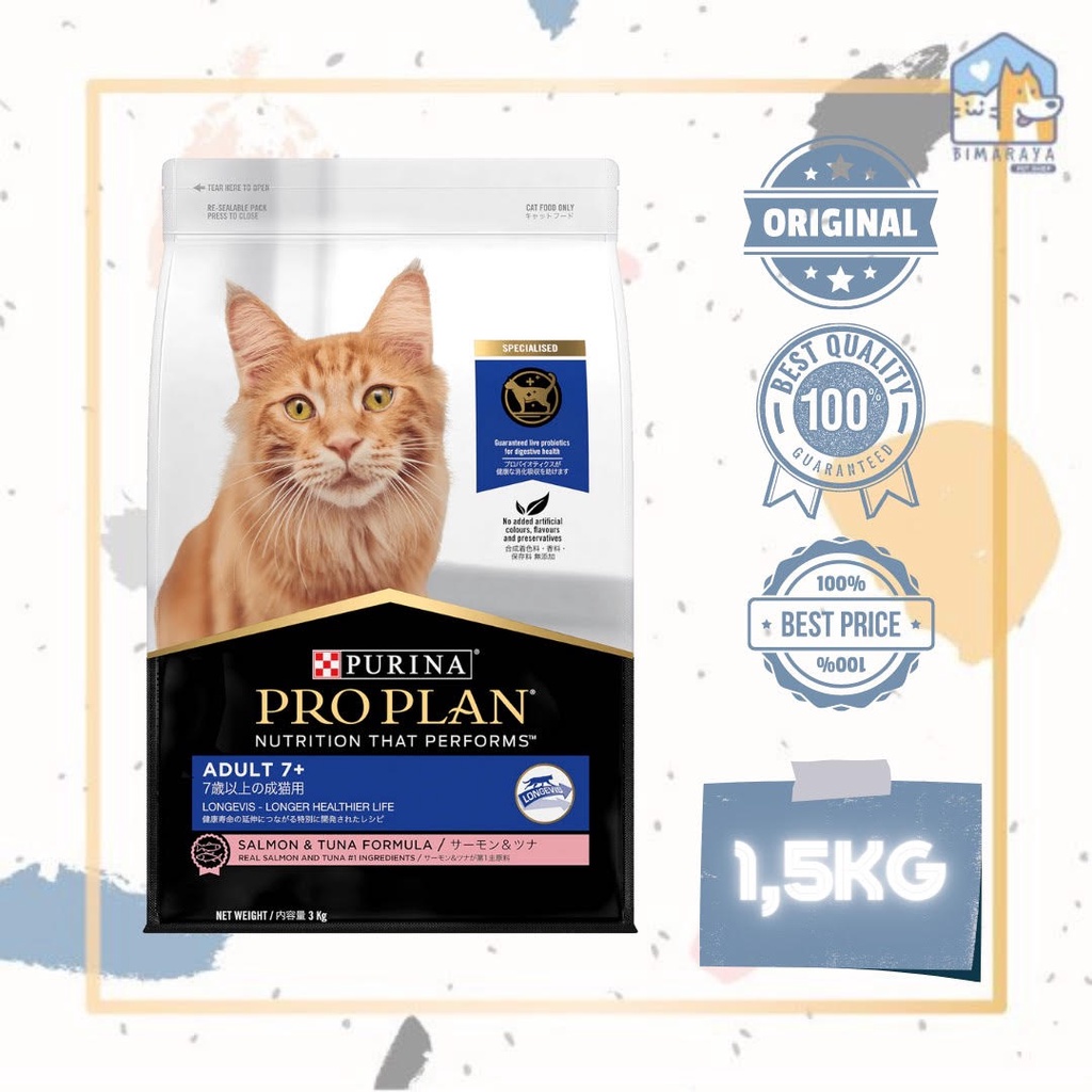 PROPLAN ADULT CAT 7+ SALMON &amp; TUNA FORMULA 1,5KG FRESHPACK