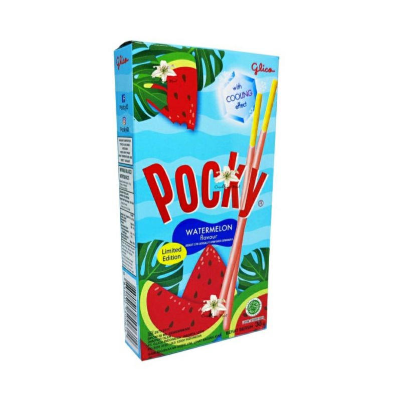 POCKY WATERMELON 36 GRAM LIMITED EDITION / GLICO POCKY / POCK TERBARU / POCKY WATERMELON