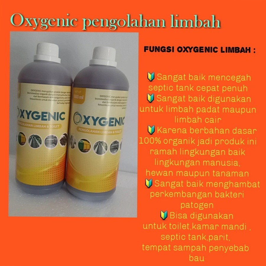 OXYGENIC PENGOLAHAN LIMBAH SAMPAH DAN TOILET PENGHILANG BAU