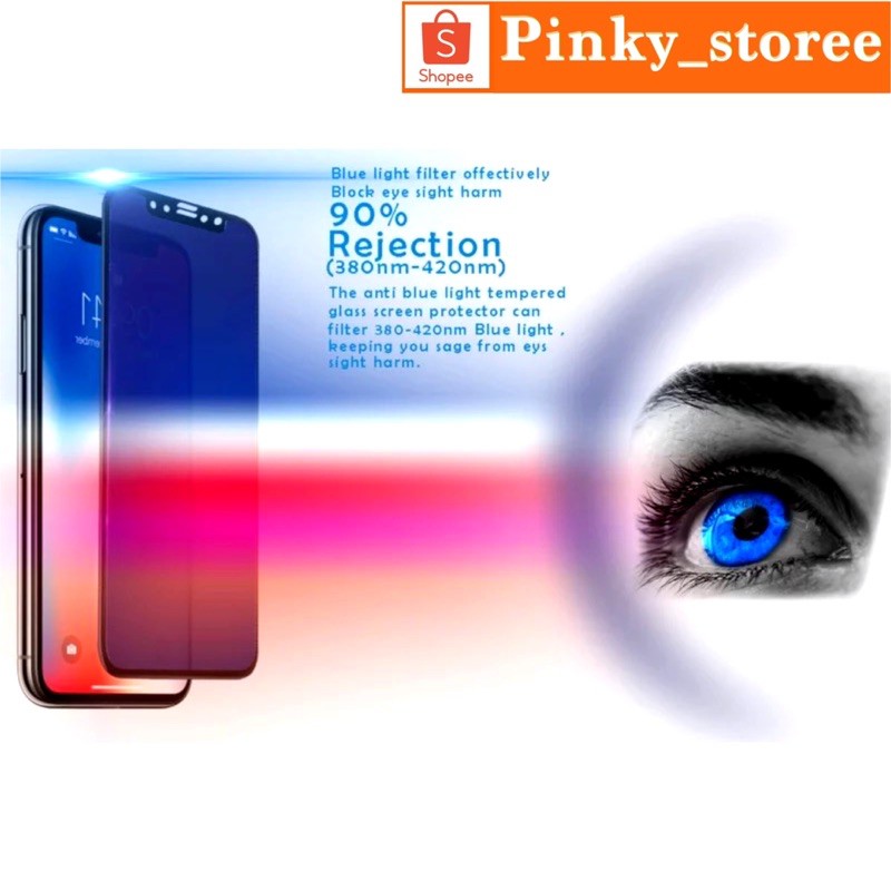 REDMI NOTE 4X/ NOTE 5A/ NOTE 5PRO/ NOTE 6/ NOTE 7/ NOTE 8/ NOTE 8PRO/ TEMPERED GLASS FULL ANTI BLUE