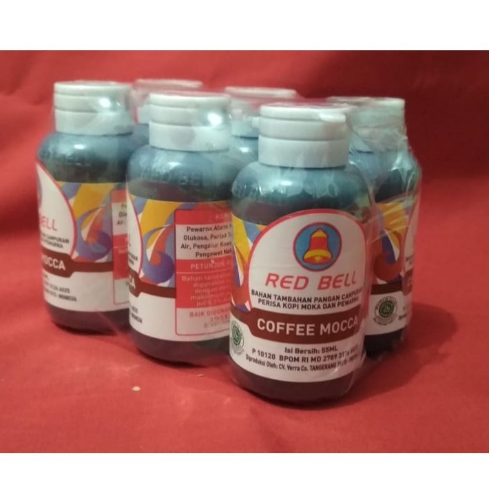 SIAP KIRIM!!! PERISA DAN PEWARNA MAKANAN [ RASA COFFEE MOCCA ] REDBELL 55 ml