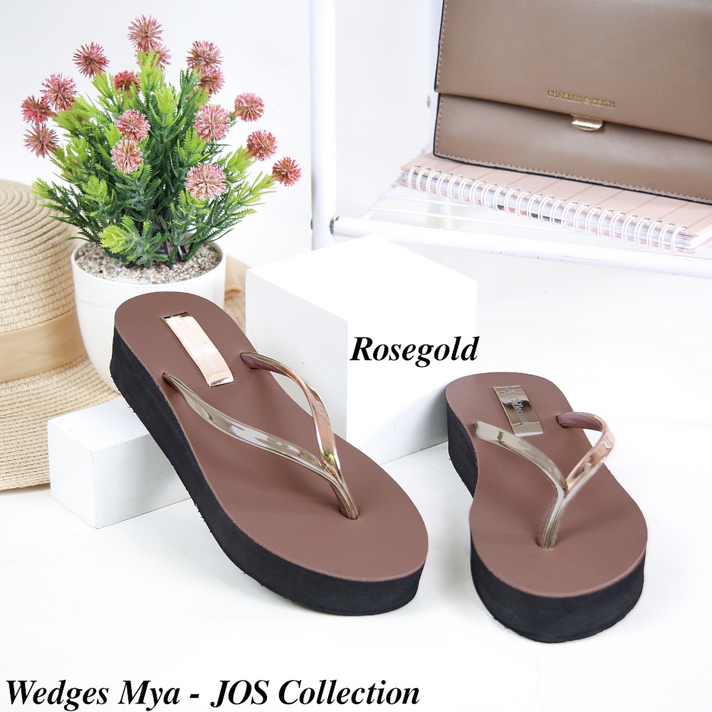 Sandal Wedges Wanita - Mya Tinggi 5 cm by Jos Collection