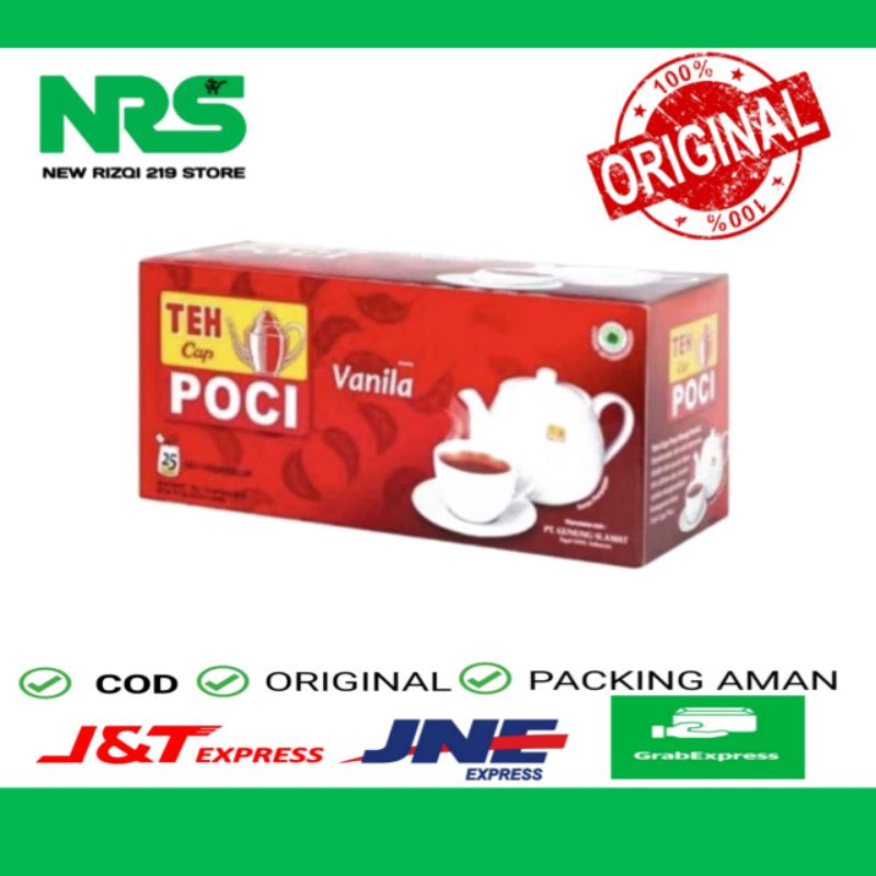 

Teh Celup Cap Poci Vanila 50gr isi 25pcs