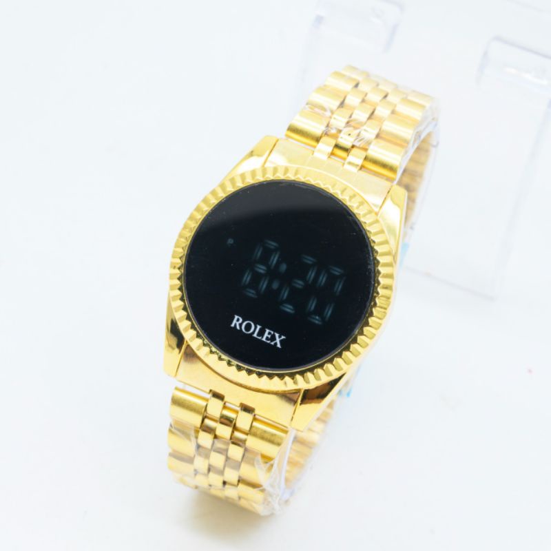 Jam Tangan Wanita Rolex LED Digital Mode Stainless Steel Premium Terlaris