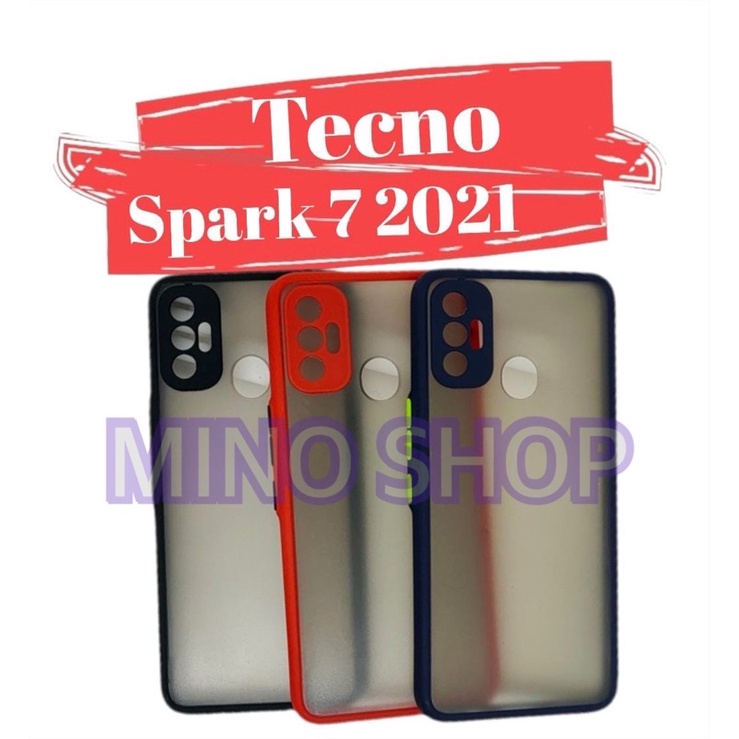 SOFTCASE TECNO SPARK 7 2020 - HARDCASE DOVE MYCHOICE + PC - AERO CASE