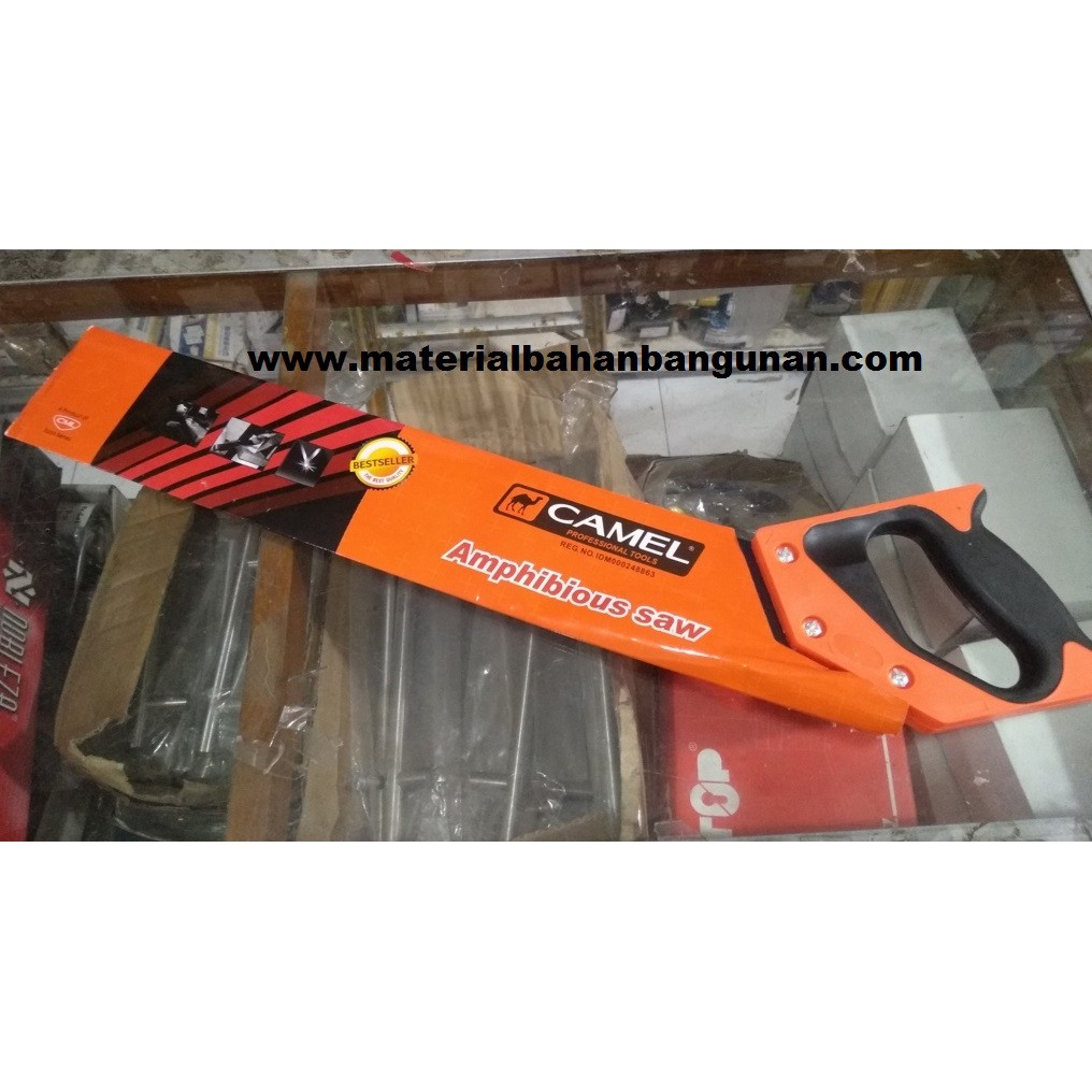 gergaji bata ringan batako panjang 45 cm hand saw kayu perkakas tajam