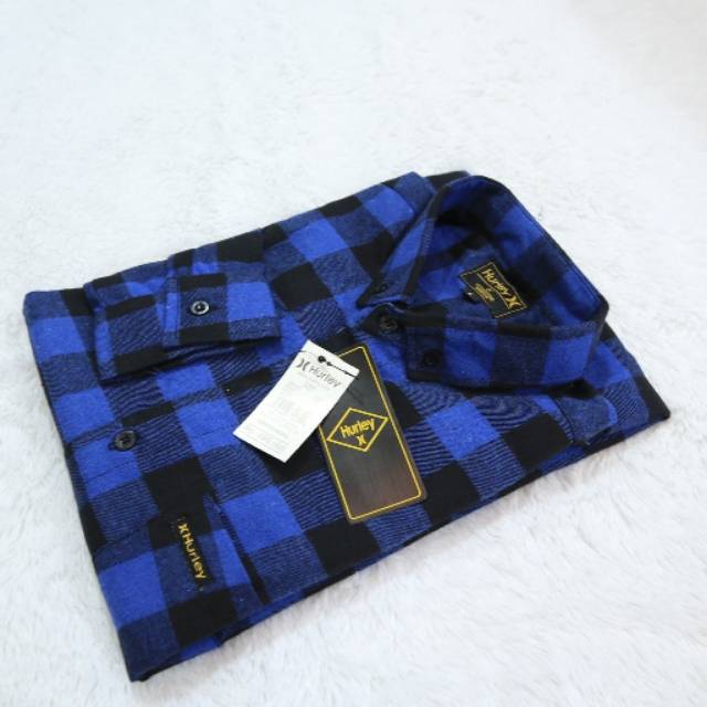 TERPOPULER Kemeja Flanel Lengan Panjang Motif Kotak Flanel TARTAN DARK GREEN E-1216