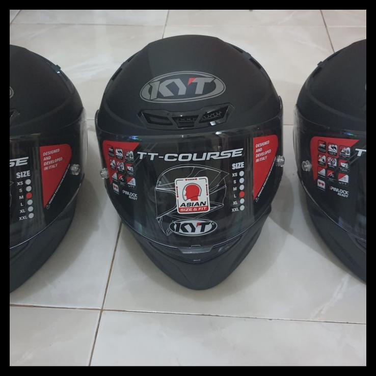 Kyt Tt Course Plain Matte Black/Helm Kyt/Tt Course Black Doff