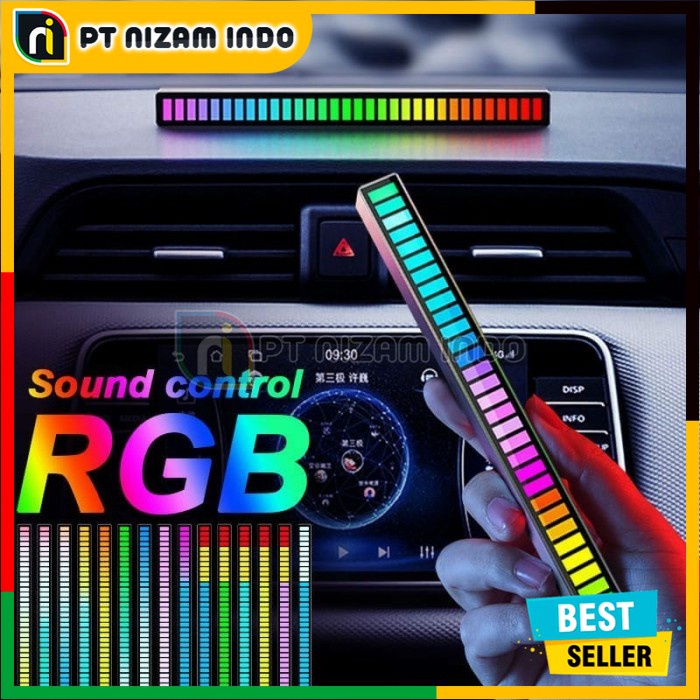 Lampu LED RGB Bar Strip Spectrum Audio Indicator / Audio Spectrum Indicator Analyzer RGB LED / Lampu