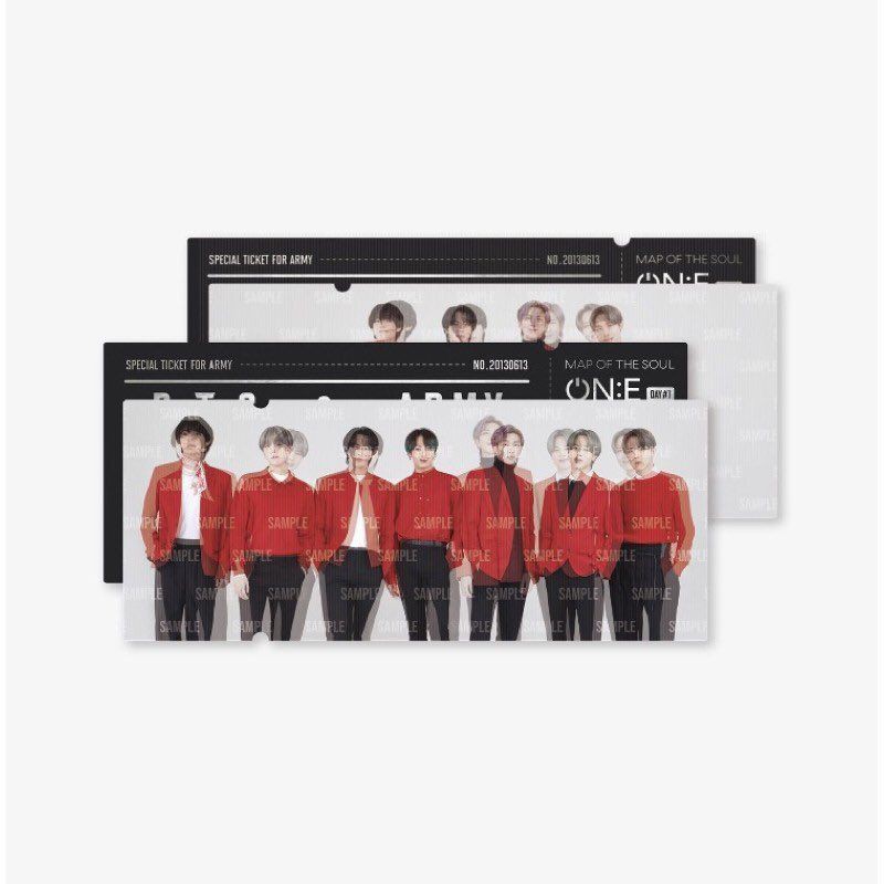 LENTICULAR TICKET BTS (set)