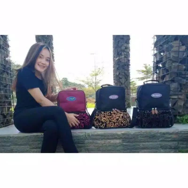 Cooler Bag Two angels 3in1 / Tas Adventure 3in1  PAKET KADO HEMAT TAS+3 BOTOL ASI 150ML+3 ICE GEL S1