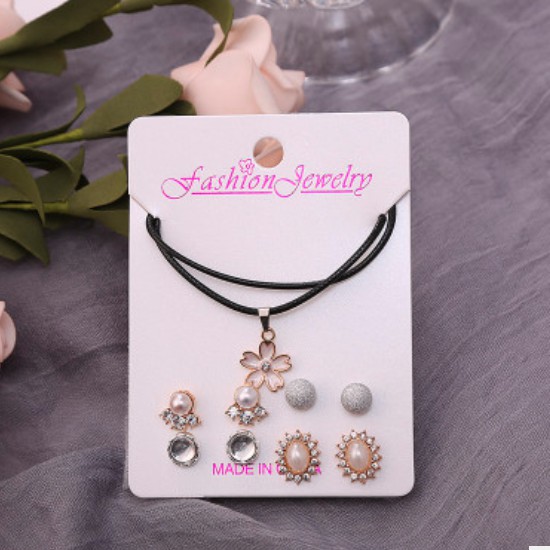 [ORGM] Anting Korea Set Stud dan Kalung