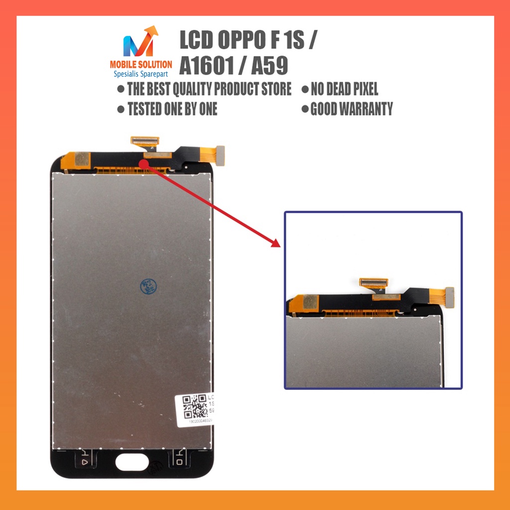 Grosir LCD Oppo F1s  LCD Oppo A1601  LCD Oppo A59 ORIGINAL 100% Fullset Touchscreen - Parts Kompatibel Dengan Produk Oppo Garansi 1 Bulan + Packing / Bubbel