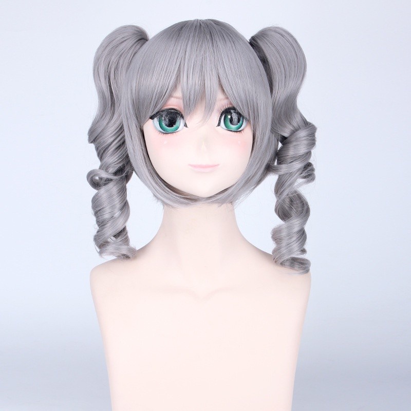 LOL-126 wig clip on rambut palsu cosplay kanzai ranko idol master