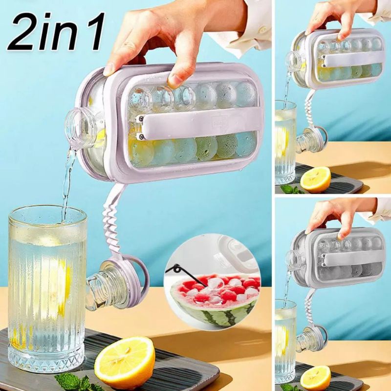 Ice Cube Tray Making Bottle Cetakan Es Batu 2in1 Bisa jadi botol minum